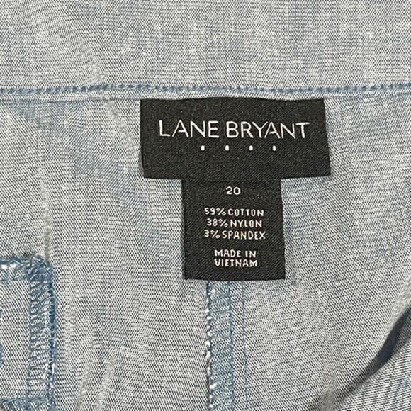 Lane Bryant High Rise Stretch Shorts Light Chambray‎ 20x5 - Picture 3 of 4